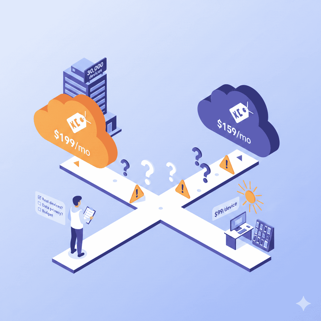 LambdaTest alternatives comparison showing different testing platforms